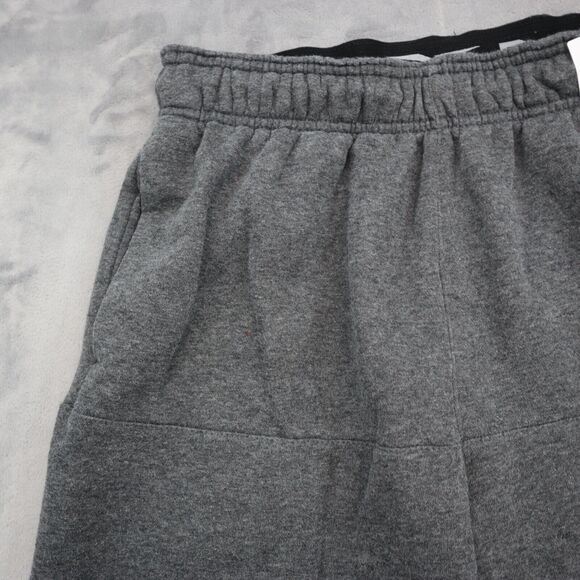 Reebok Shorts Mens M Gray Fleece Adjustable Waist Active Pull On Sweat Bottoms - Picture 6 of 14